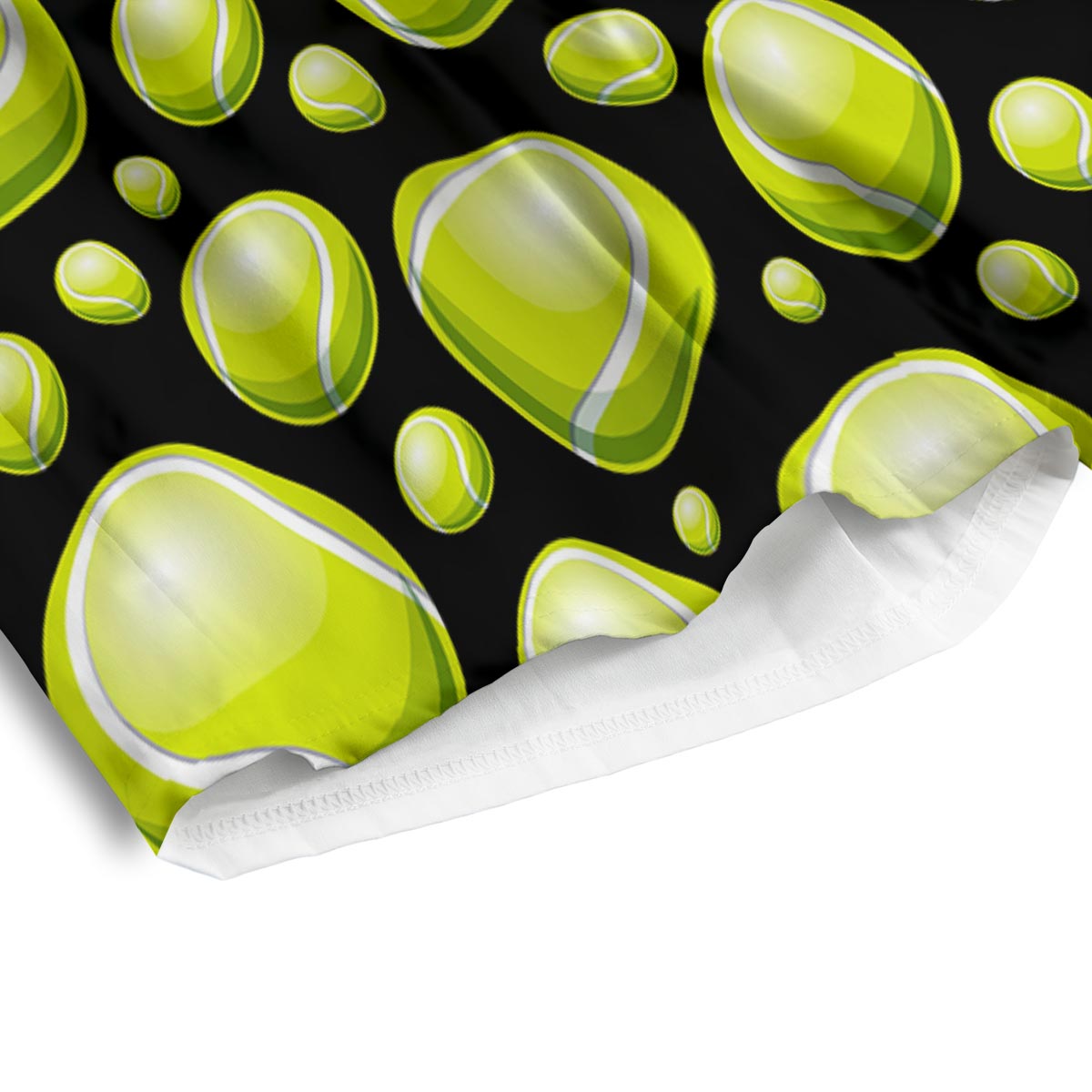 Tennis Balls Print Pattern Men's Athletic Shorts