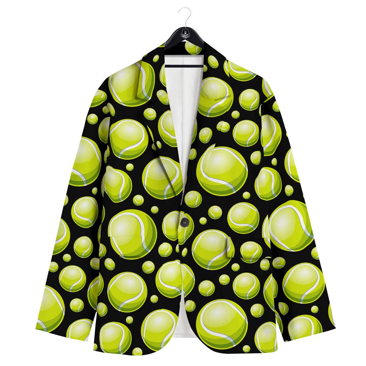 Tennis Balls Print Pattern Men's Sport Coat-grizzshop