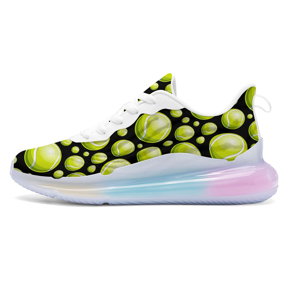 Tennis Balls Print Pattern Running Sneakers-grizzshop