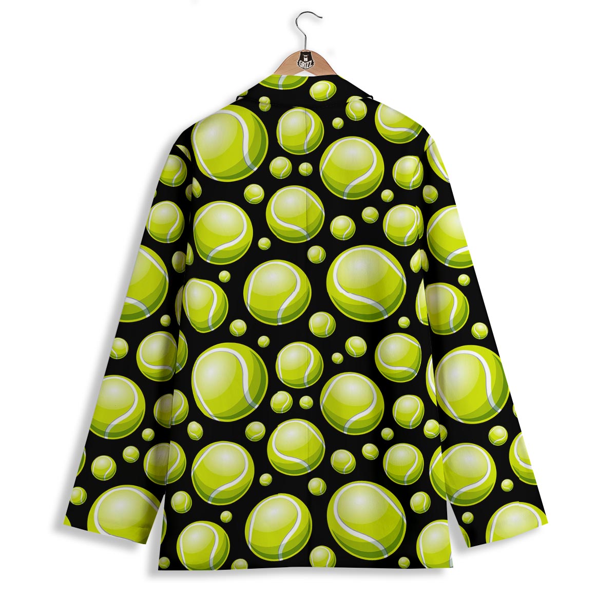 Tennis Balls Print Pattern Women's Blazer-grizzshop