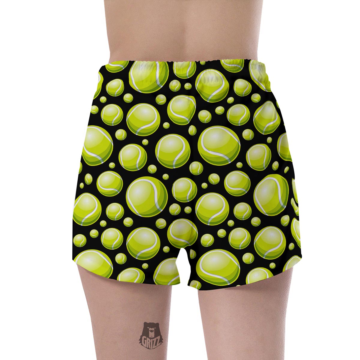 Tennis Balls Print Pattern Women's Shorts-grizzshop