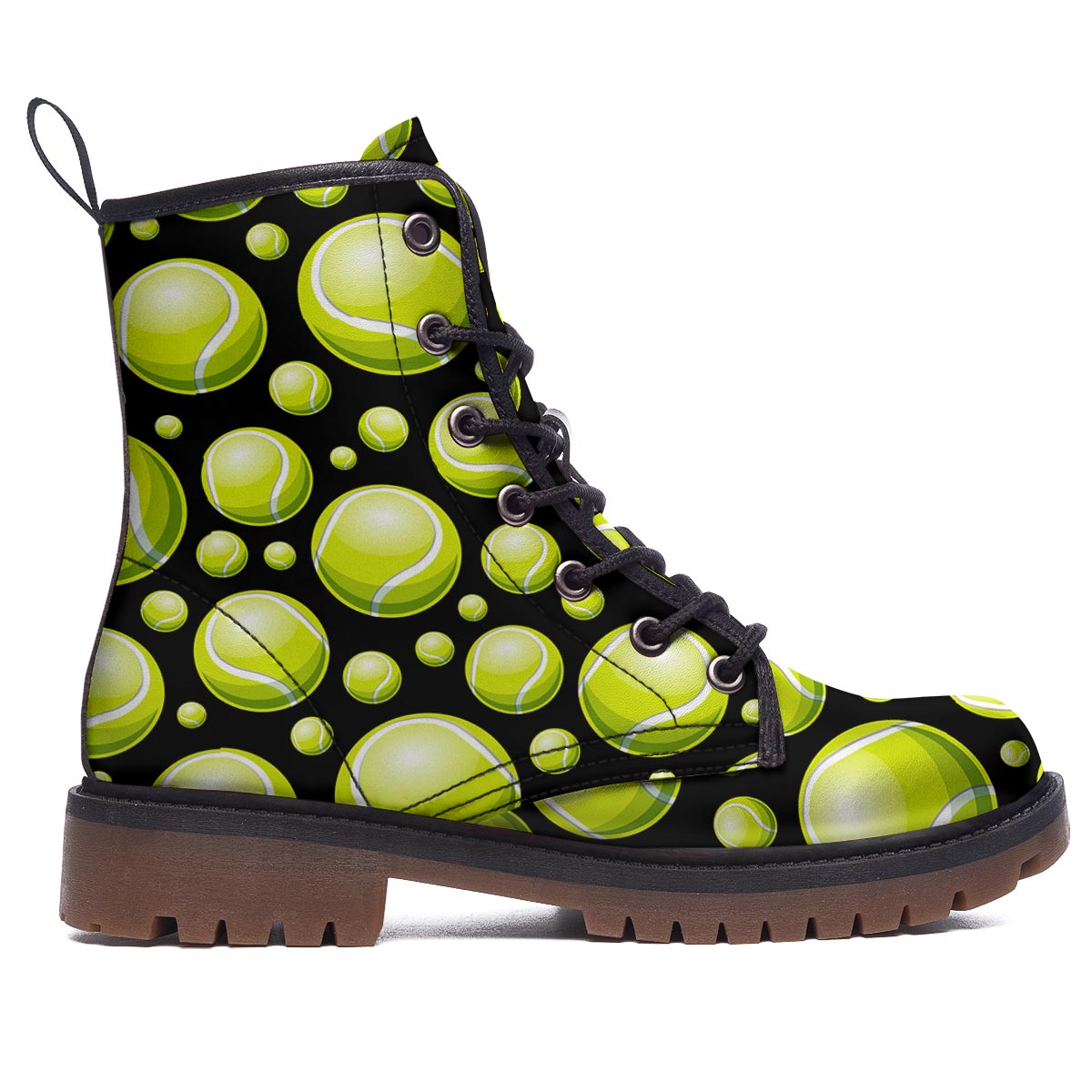 Tennis Balls Print Pattern Work Boots-grizzshop
