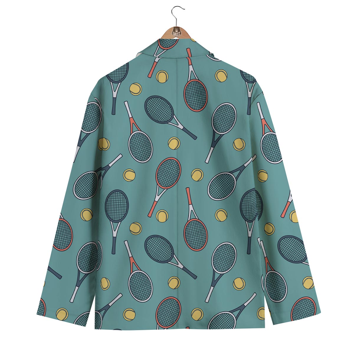 Tennis Print Pattern Men's Blazer-grizzshop