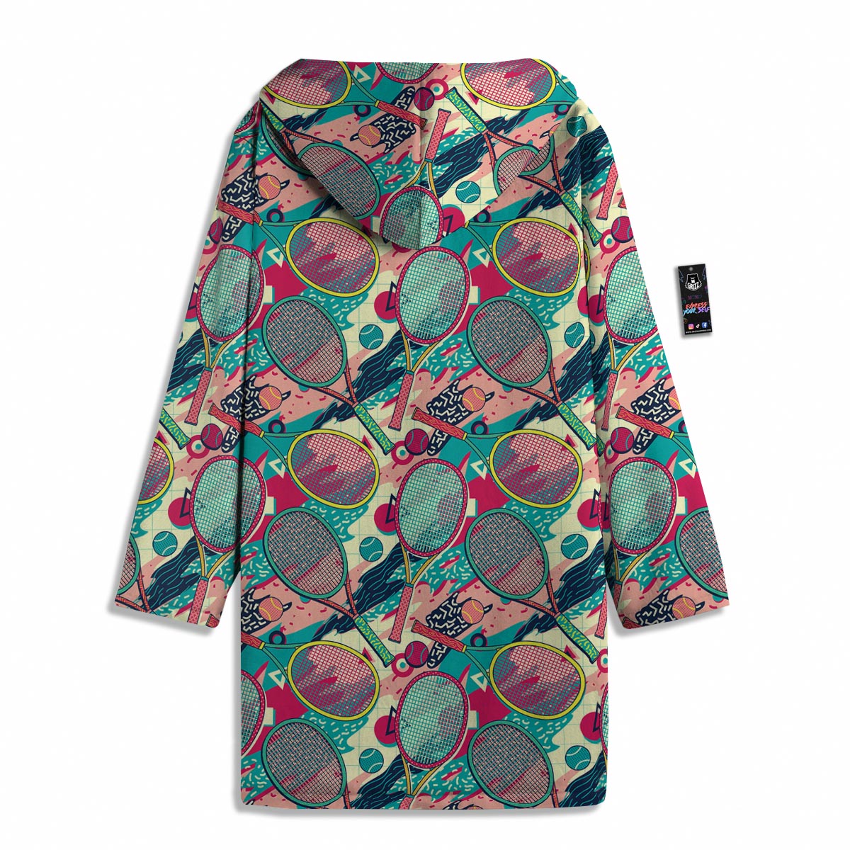 Tennis Retro Print Pattern Men's Windbreaker Jacket-grizzshop