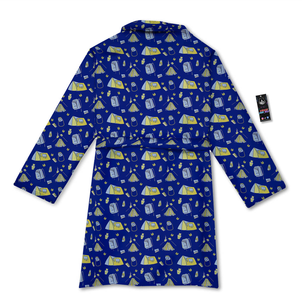 Tent Camping Print Pattern Bathrobe-grizzshop