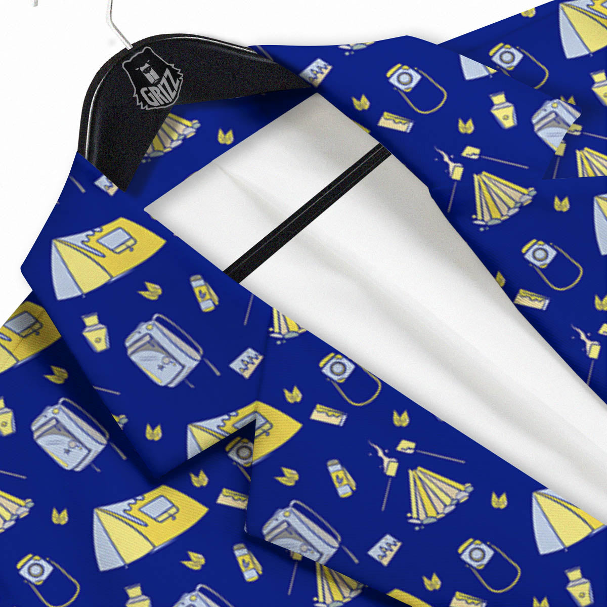 Tent Camping Print Pattern Men's Sport Coat-grizzshop