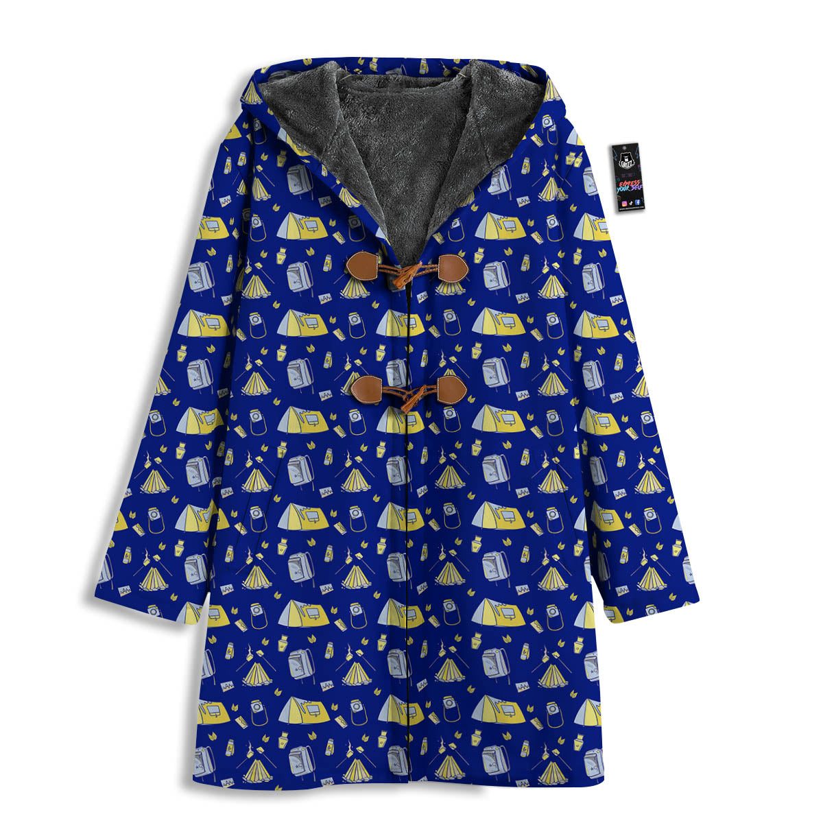 Tent Camping Print Pattern Men's Windbreaker Jacket-grizzshop