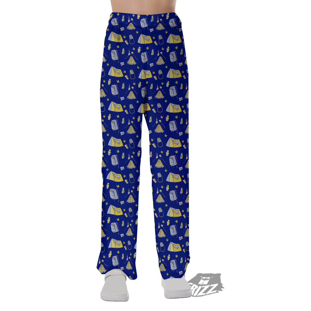 Tent Camping Print Pattern Pajama Pants-grizzshop