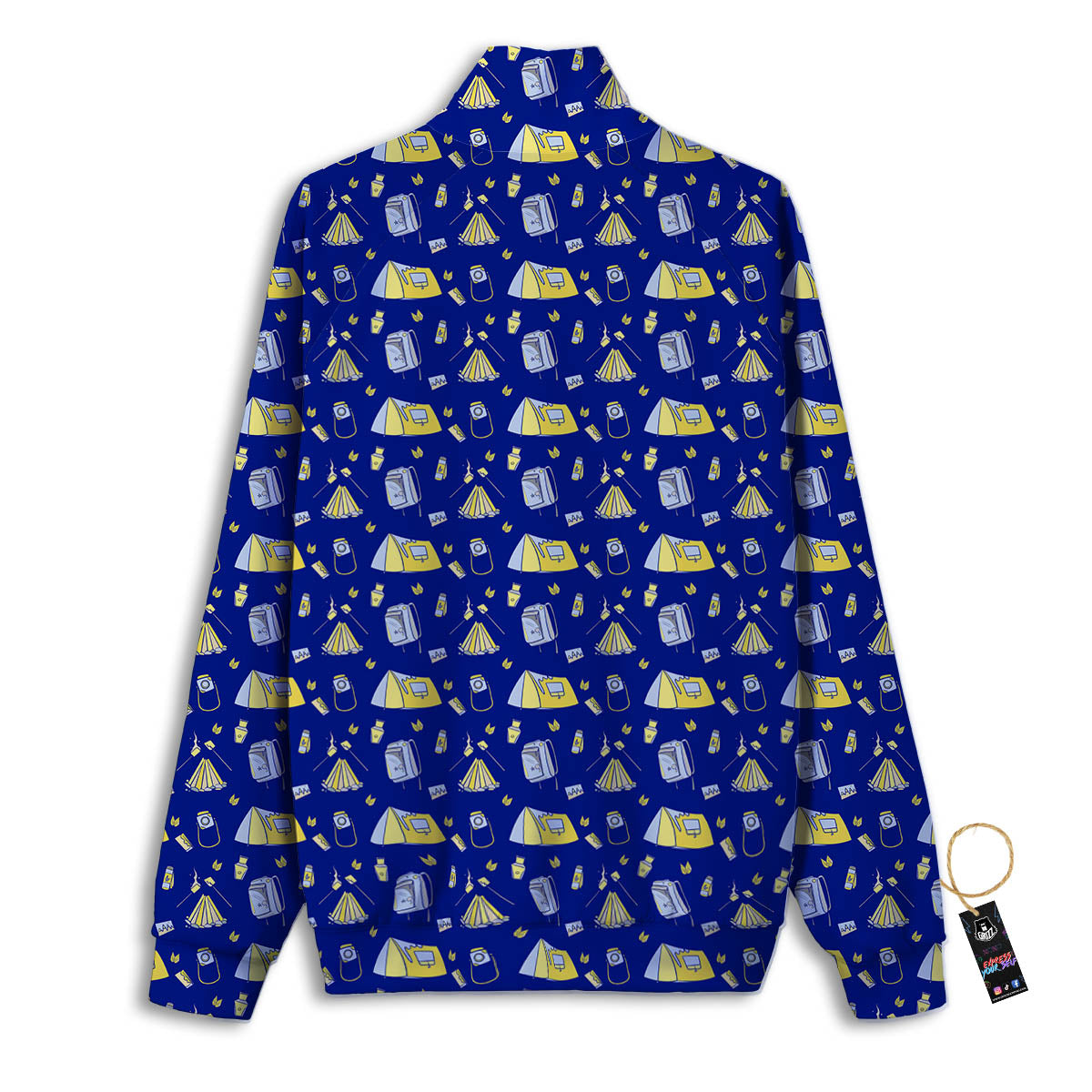 Tent Camping Print Pattern Track Jacket-grizzshop