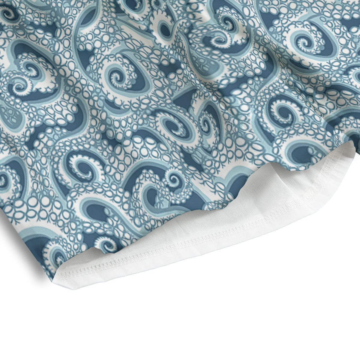 Tentacles Octopus Blue Print Pattern Men's Athletic Shorts