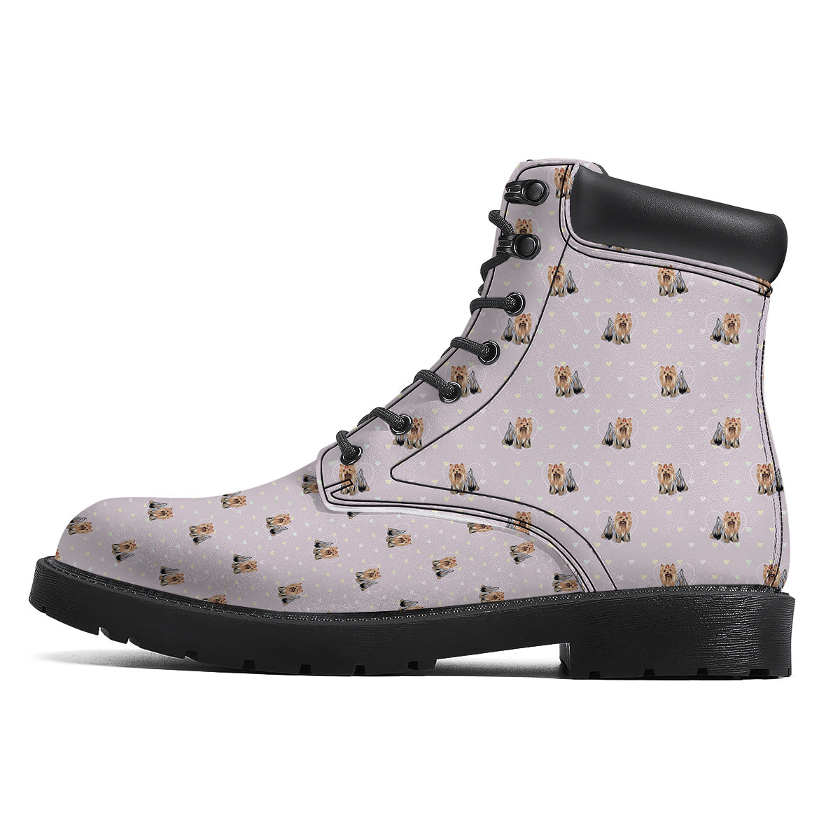 Terrier Yorkshire Cute Print Pattern Boots-grizzshop
