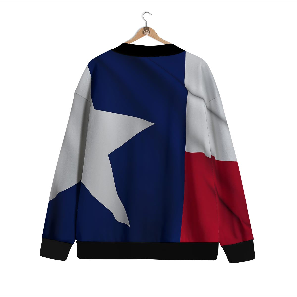 Texas Flag Print Cardigan-grizzshop