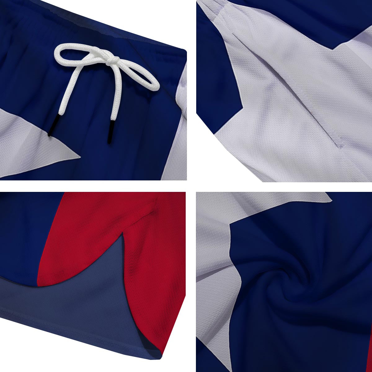 Texas Flag Print Men's Running Shorts-grizzshop