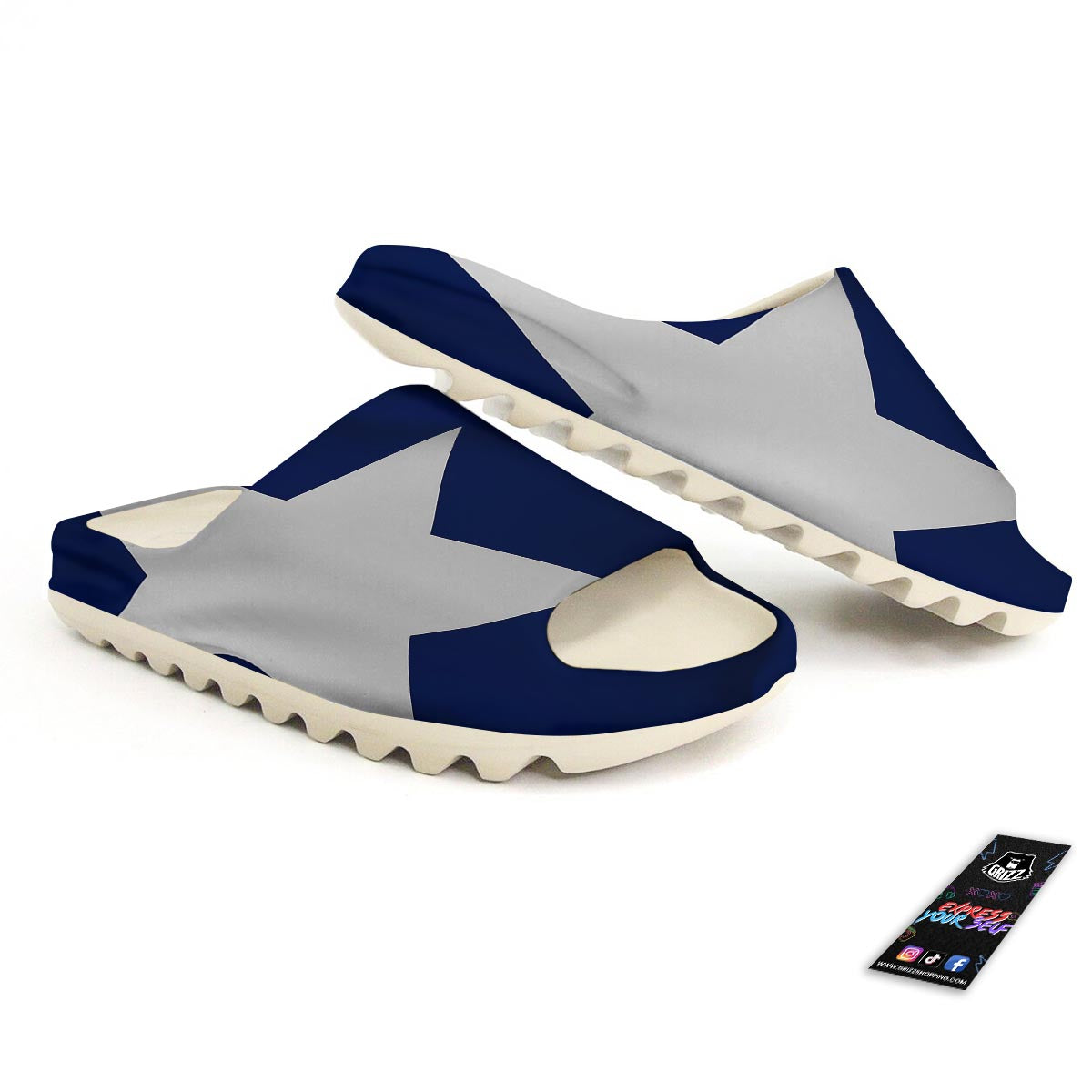 Texas Flag Print Sandals-grizzshop