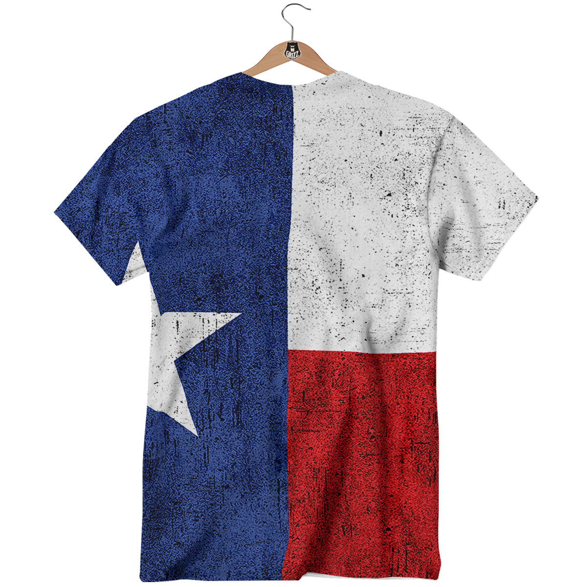 Texas Flag Vintage Print T-Shirt-grizzshop
