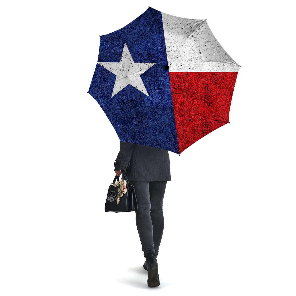 Texas Flag Vintage Print Umbrella-grizzshop