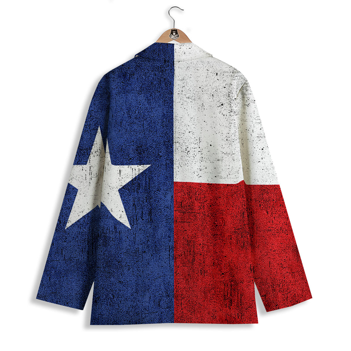 Texas Flag Vintage Print Women's Blazer-grizzshop