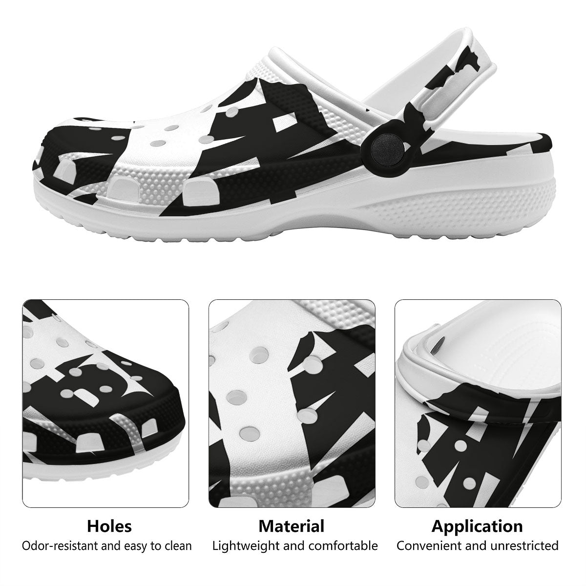 Text Karate Print Clog-grizzshop