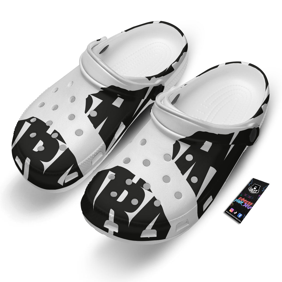 Text Karate Print Clog-grizzshop