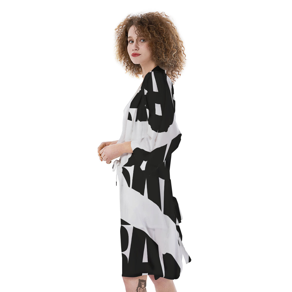 Text Karate Print Kimono-grizzshop