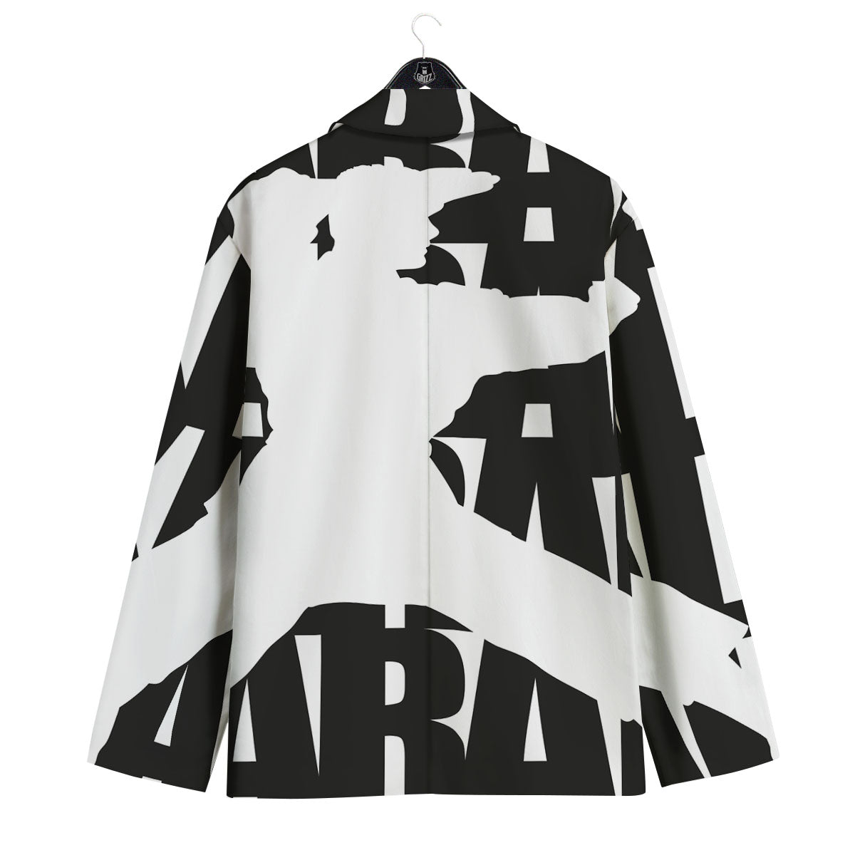 Text Karate Print Men's Sport Coat-grizzshop