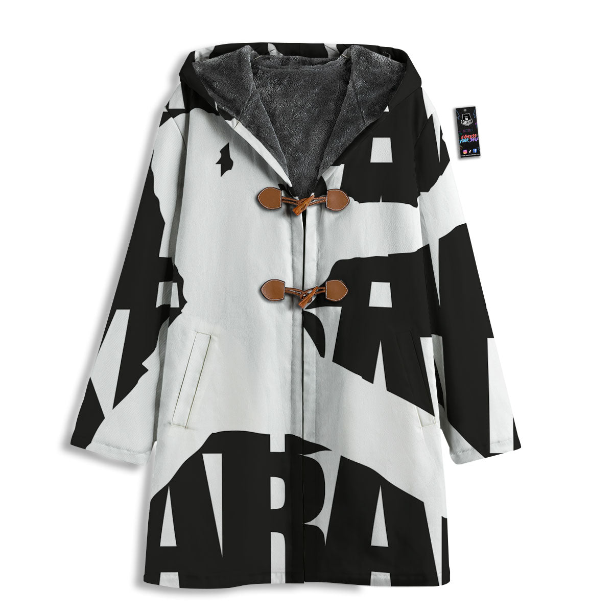 Text Karate Print Men's Windbreaker Jacket-grizzshop