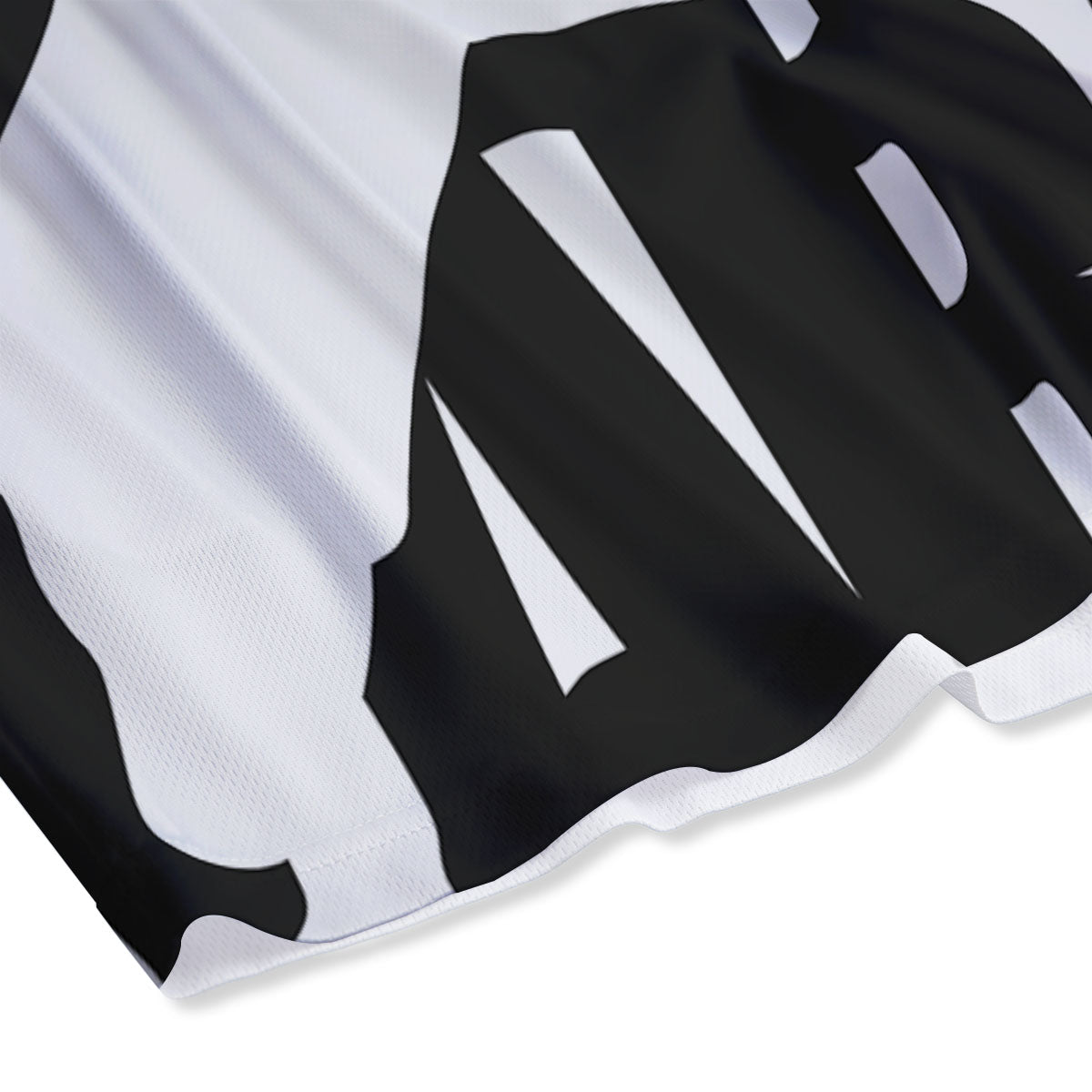 Text Karate Print Mesh Shorts