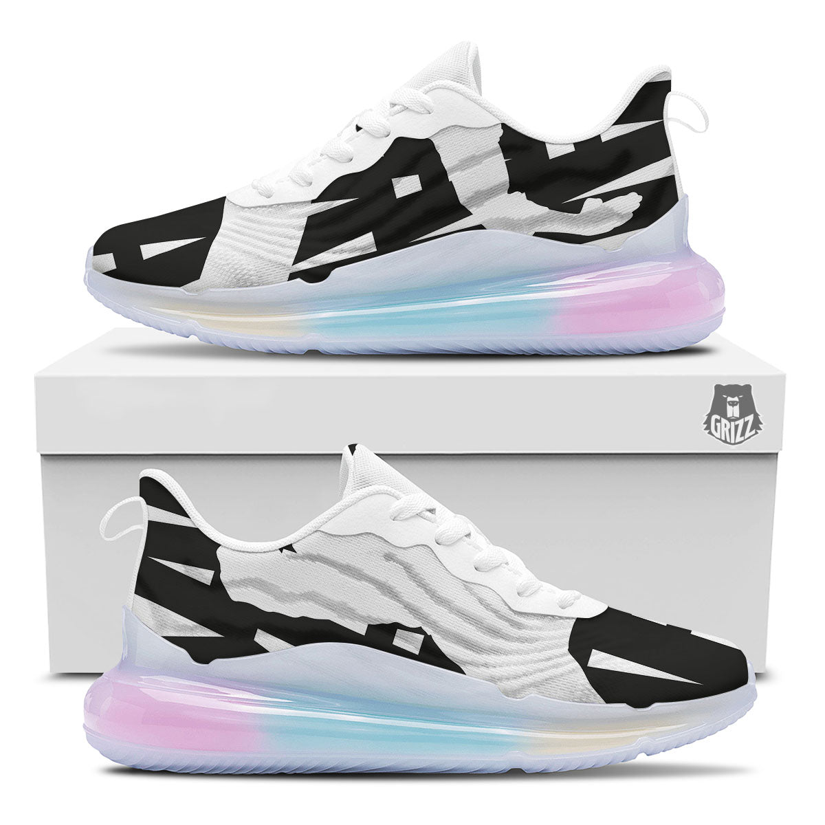 Text Karate Print Running Sneakers-grizzshop