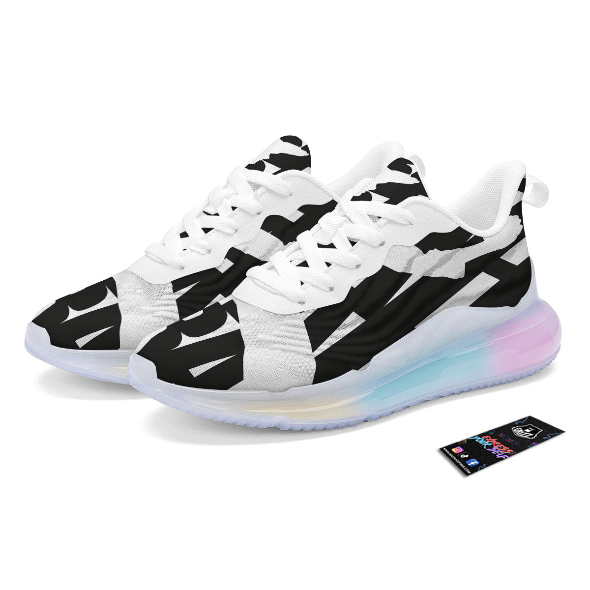 Text Karate Print Running Sneakers-grizzshop