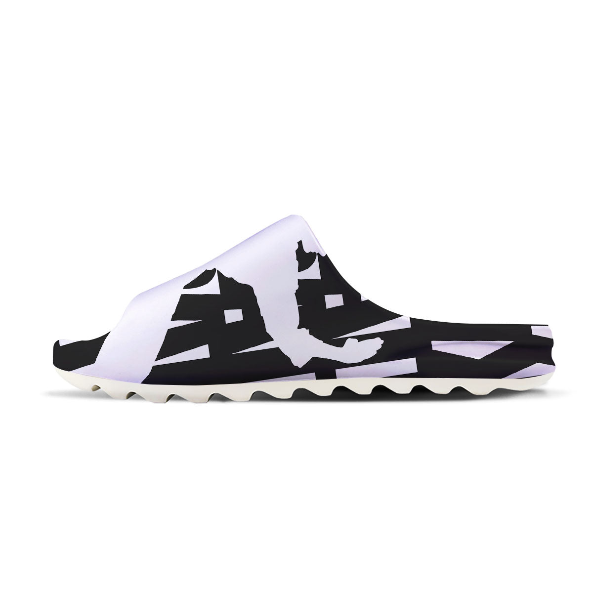 Text Karate Print Sandals-grizzshop