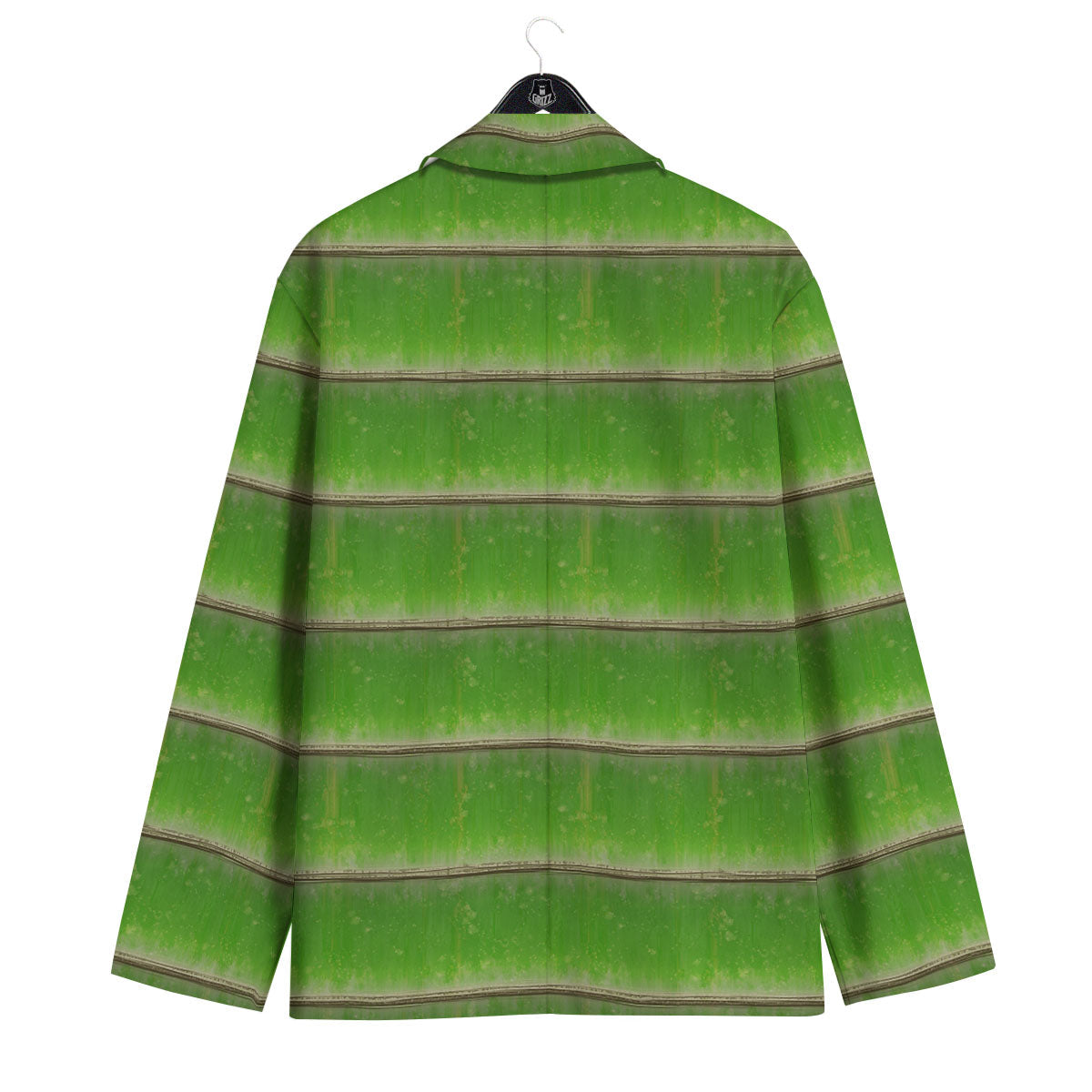 Texture Bamboo Green Print Men's Sport Coat-grizzshop