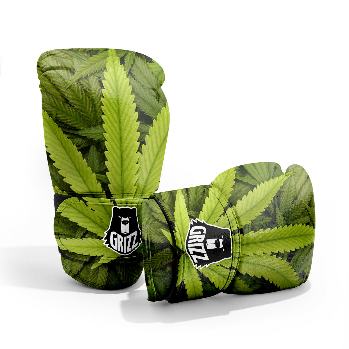 Texture Cannabis Print Pro Boxing Glove