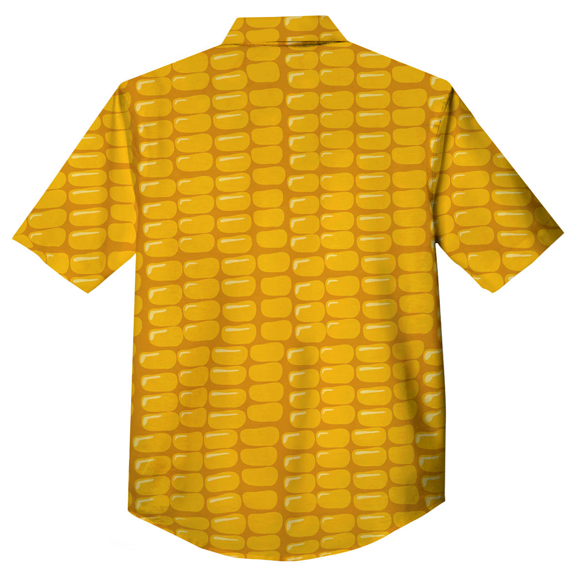 Texture Corn Print Button Up Shirt-grizzshop