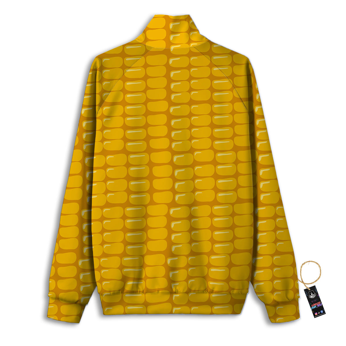 Texture Corn Print Track Jacket-grizzshop