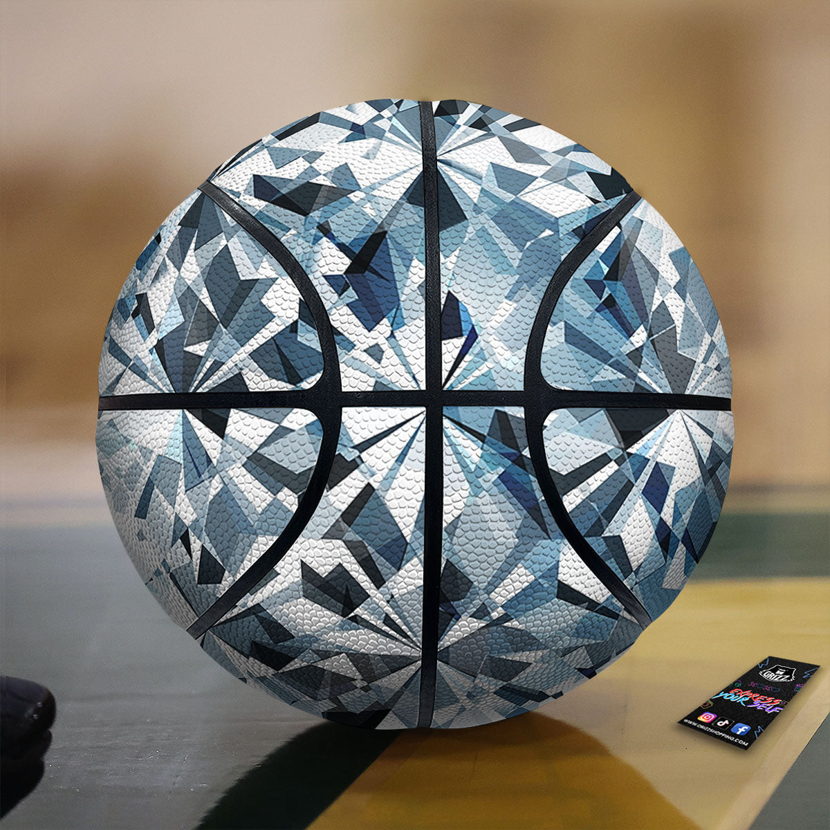 Texture Diamond Print Basketball-grizzshop