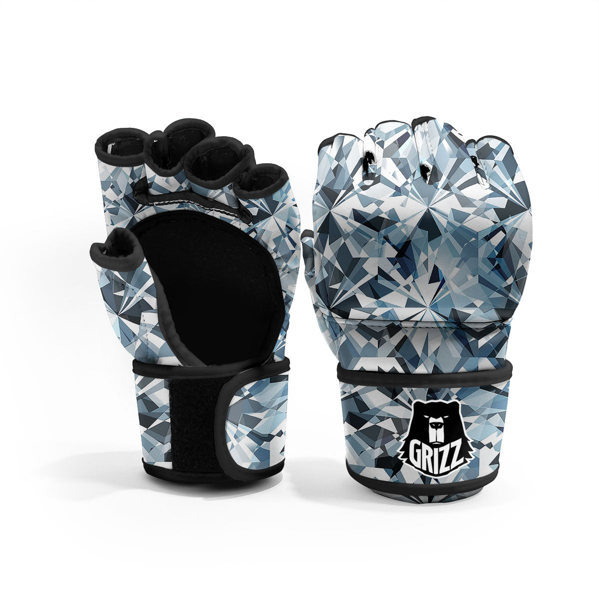 Texture Diamond Print MMA Gloves-grizzshop