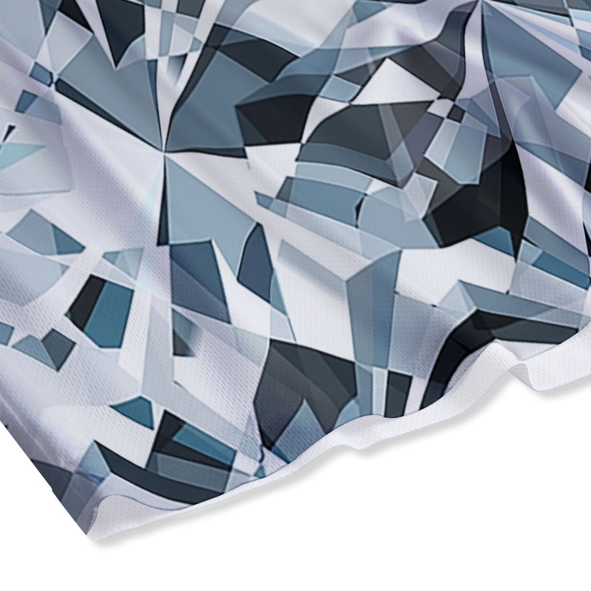 Texture Diamond Print Mesh Shorts-grizzshop