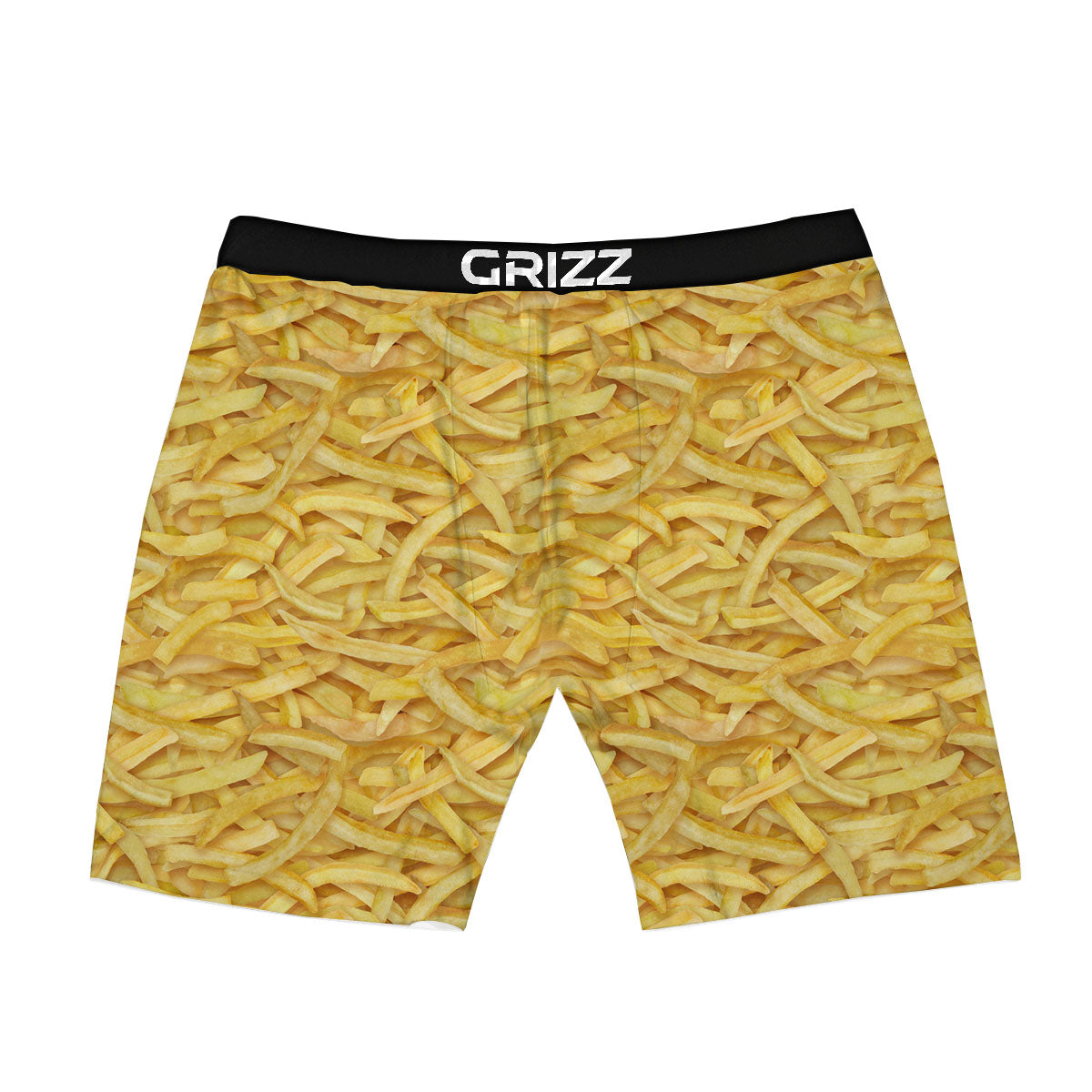 Texture French Fries Print Boxer Briefs-grizzshop