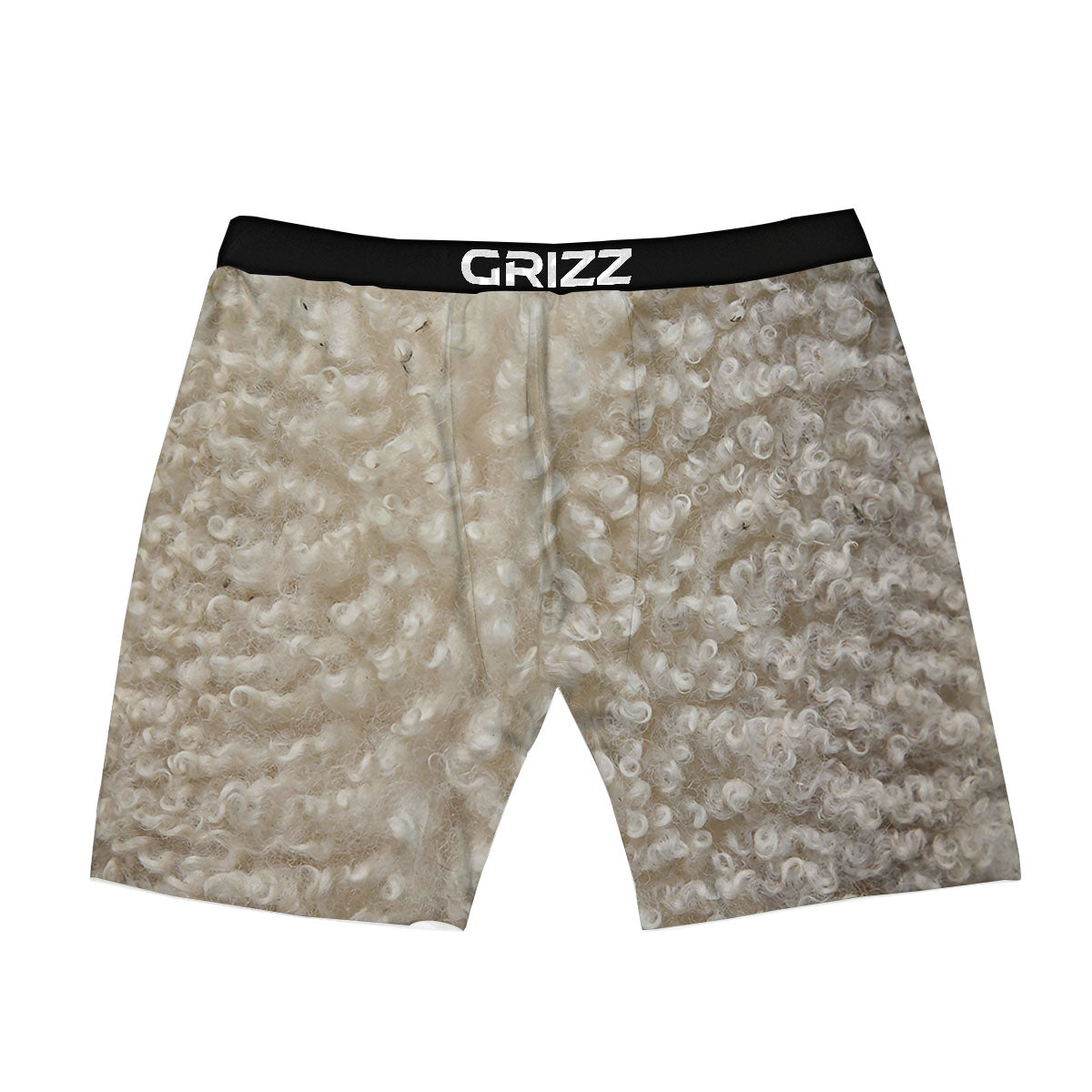 Texture Fur Sheep Print Boxer Briefs-grizzshop