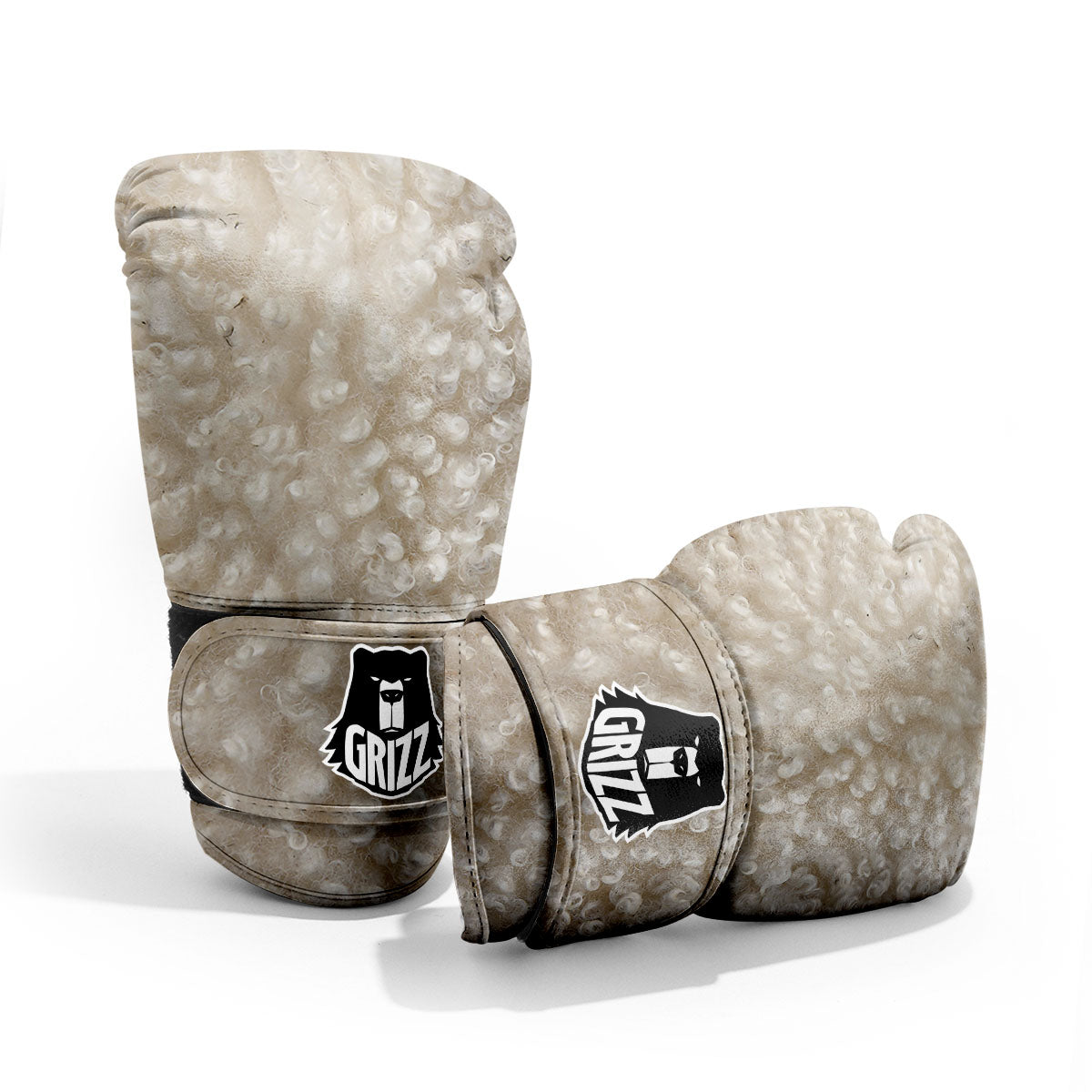 Texture Fur Sheep Print Pro Boxing Glove