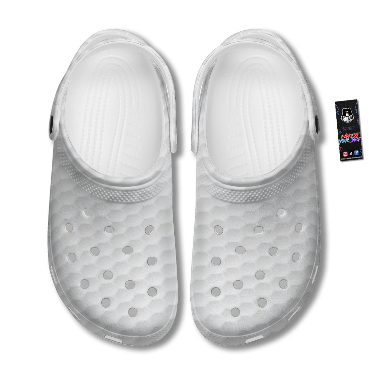 Texture Golf Ball Print Clog-grizzshop