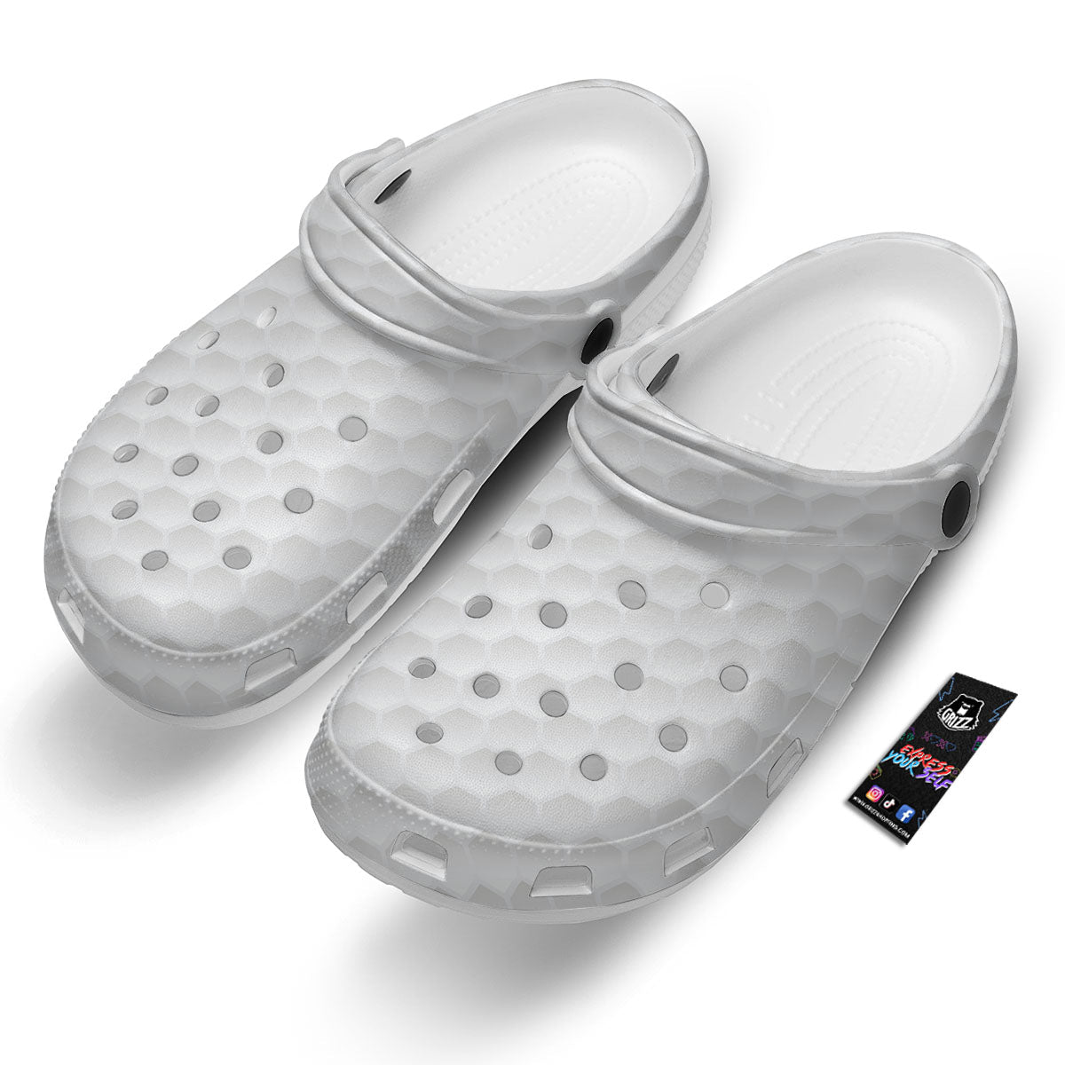 Texture Golf Ball Print Clog-grizzshop