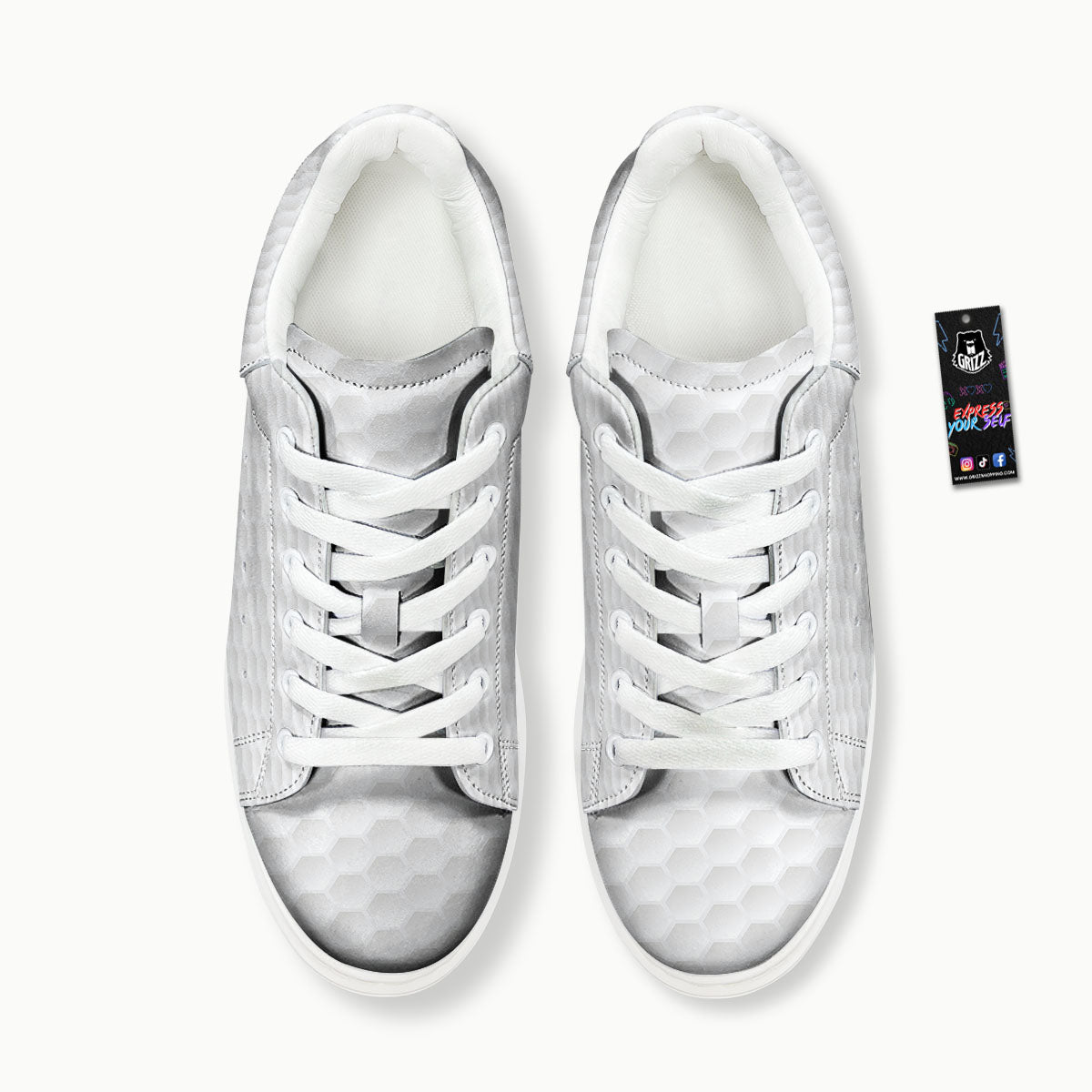 Texture Golf Ball Print Platform Shoes-grizzshop