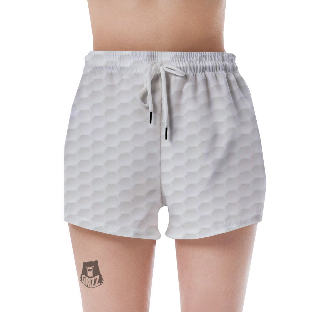 Texture Golf Ball Print Women's Shorts-grizzshop
