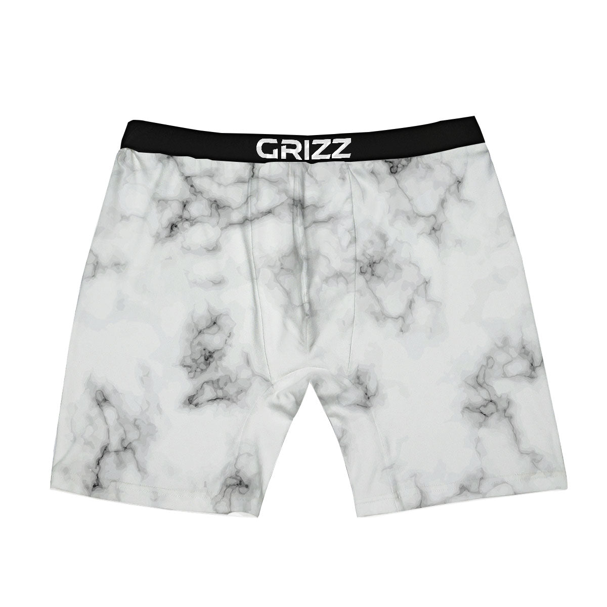 Texture Grey Marble Print Boxer Briefs-grizzshop