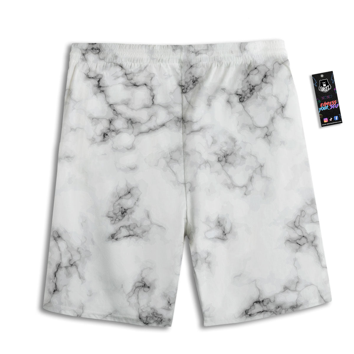 Tiki Mask Ornament Print Pattern Men's Athletic Shorts