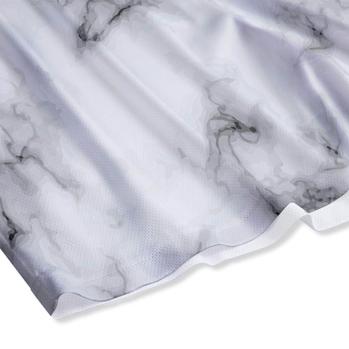 Texture Grey Marble Print Mesh Shorts