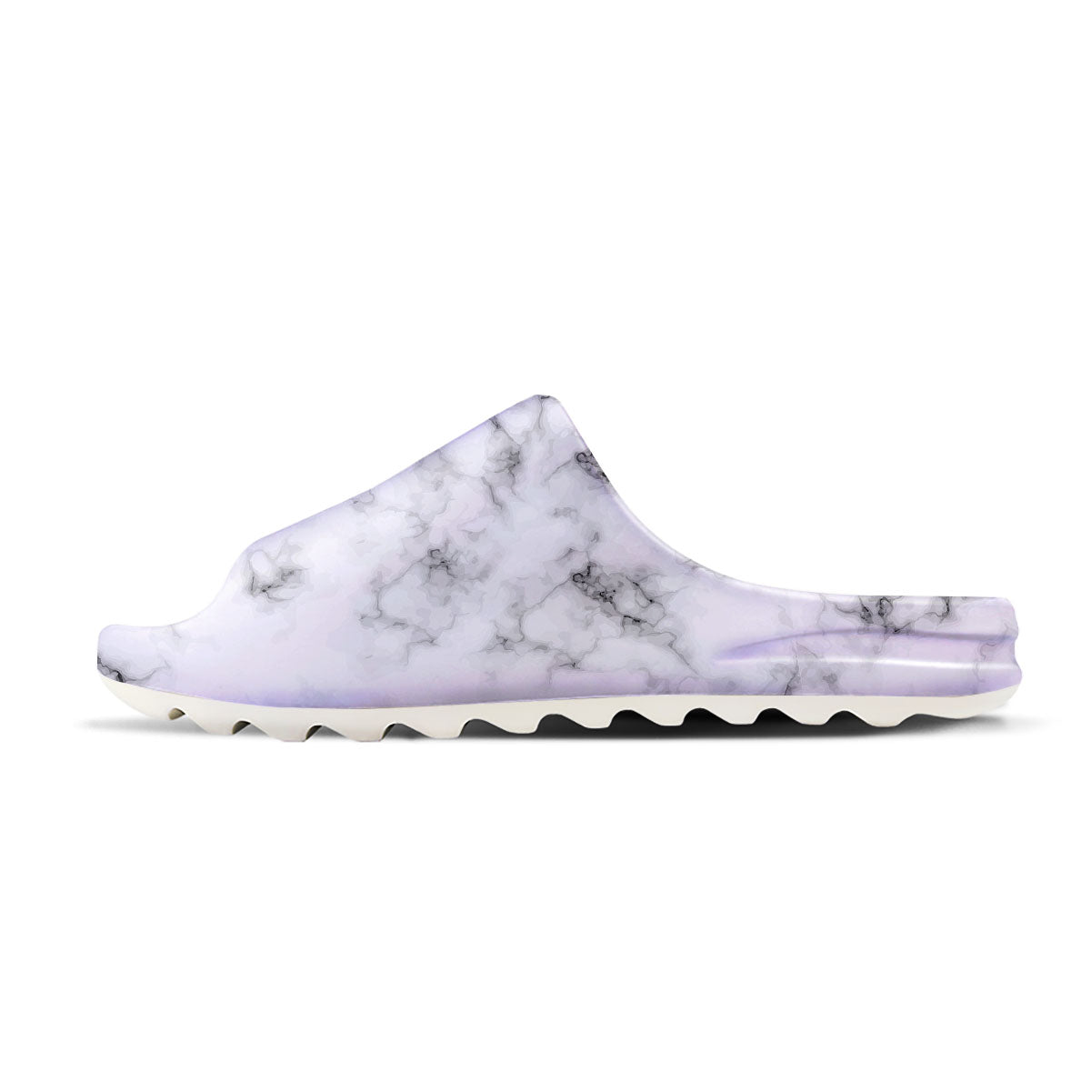 Texture Grey Marble Print Sandals-grizzshop