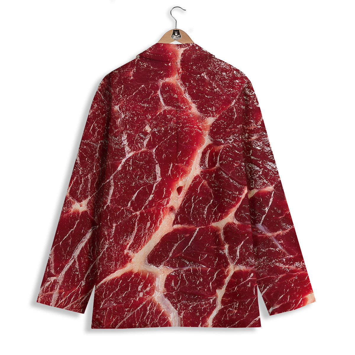 Texture Red Meat Print Women's Blazer-grizzshop
