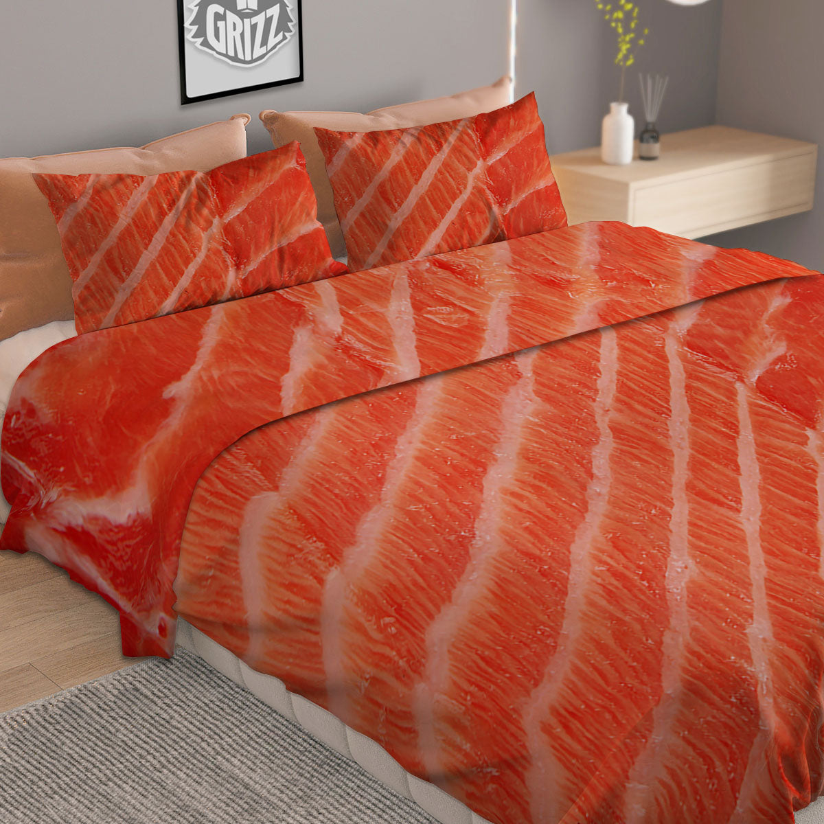 Trippy Turquoise Holographic Print Duvet Cover Bedding Set